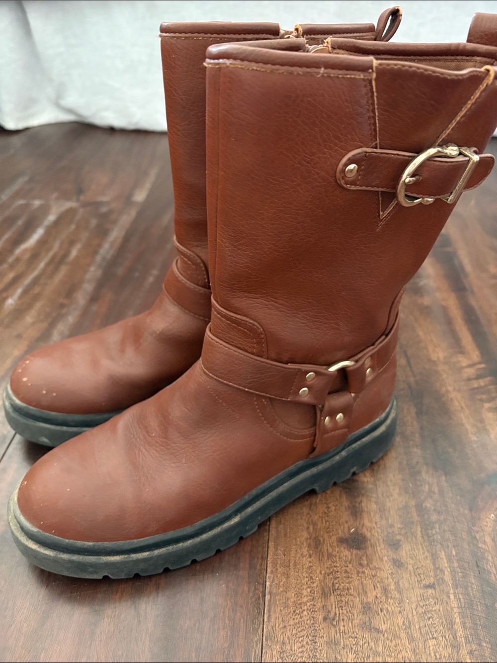 Target Brown Kids Mid-Calf Leather Boots